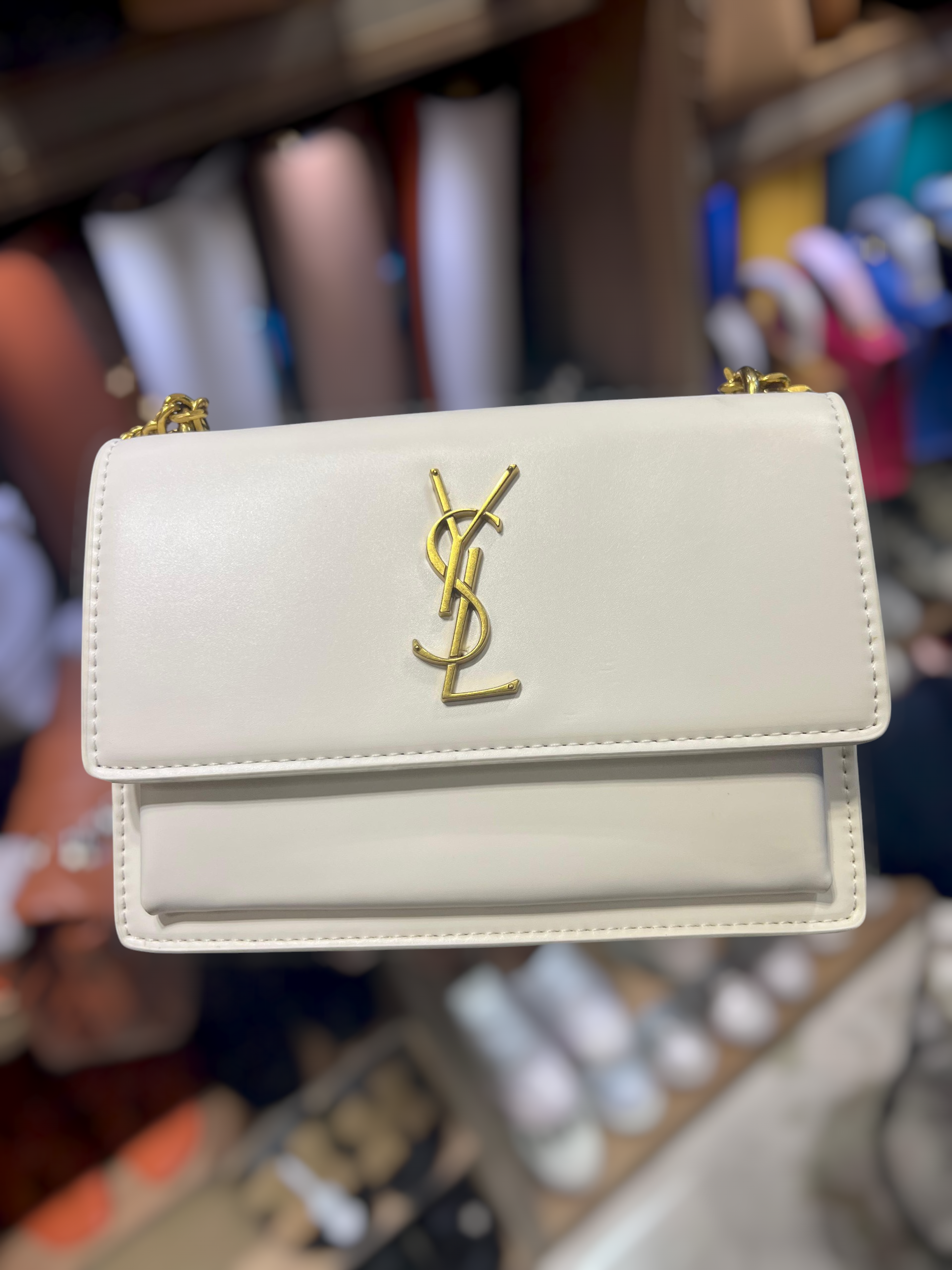 Sac à Rabat Monogramme – Effet Croco & Chaîne