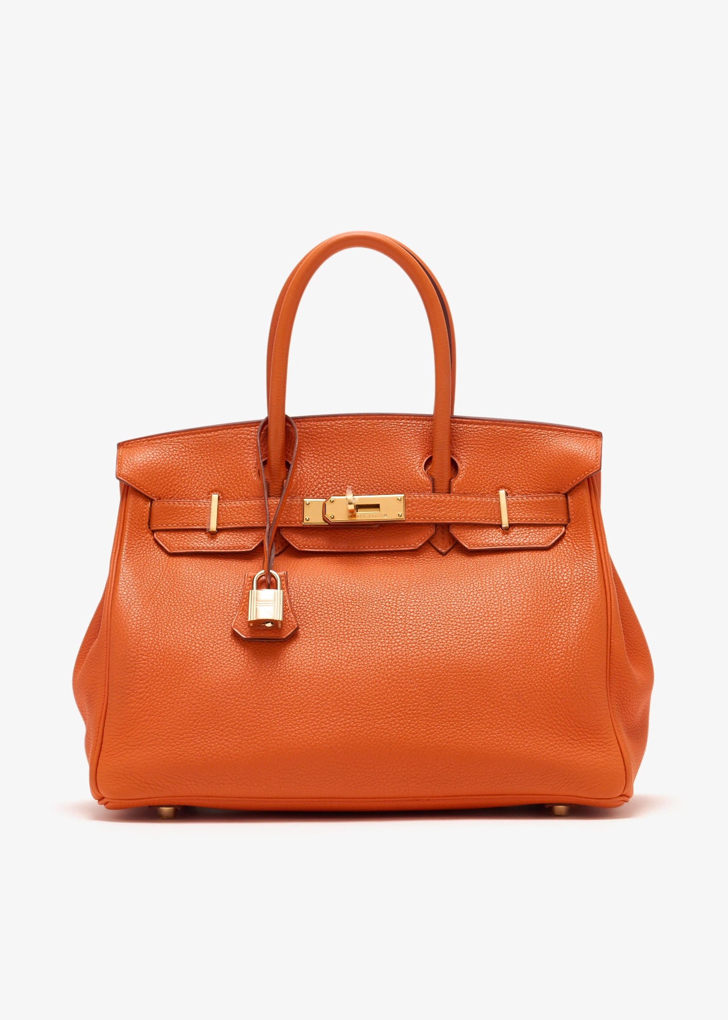 Sac Style Birkin Structuré – Cuir Grainé & Fermoir Signature